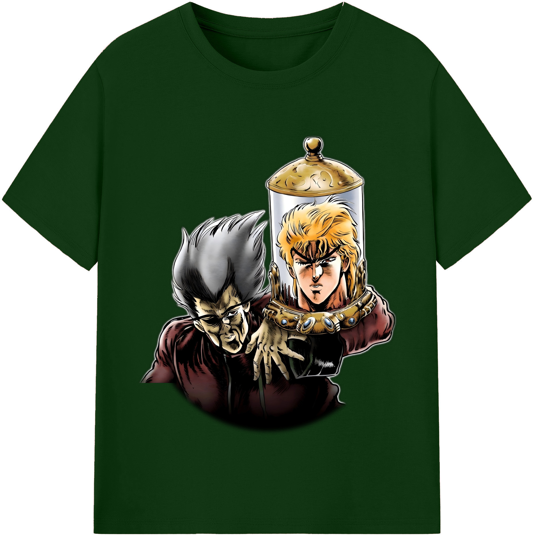 （画像用） ジョジョの奇妙な冒険 ディオ?ブランドー JoJo's Bizarre Adventure Dio Brando 綿100％半袖Tシャツ（フロントプリント）